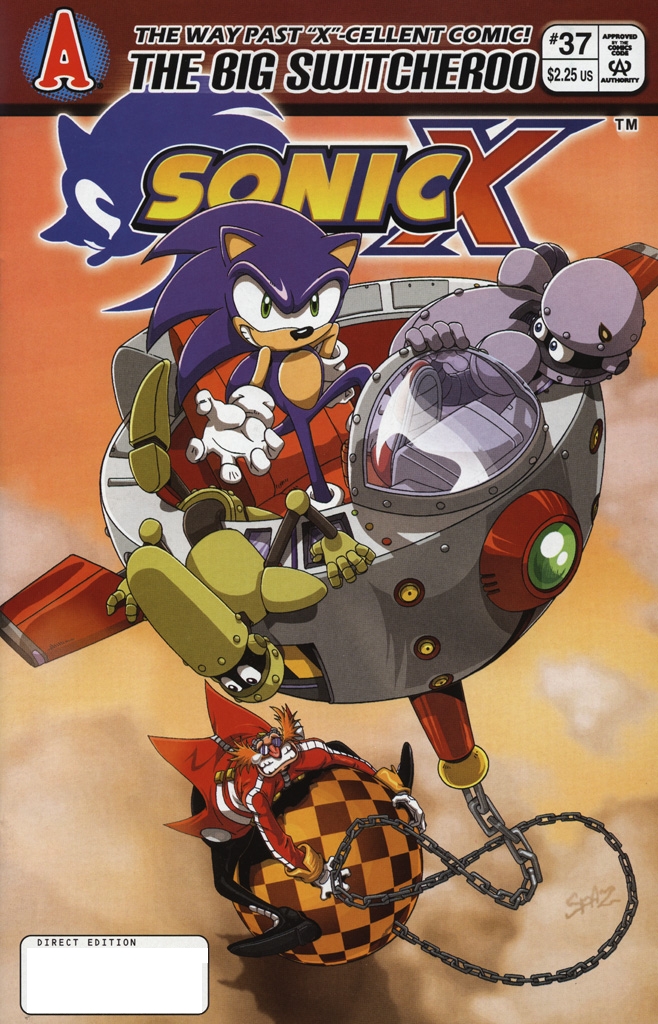 Sonic X - November 2008 Comic cover page